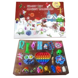 Sensory Toys 24 Day Christmas Countdown Calendar Pack Anti Anxiety Decompression Toys for Kids Adults Christmas Party Favors
