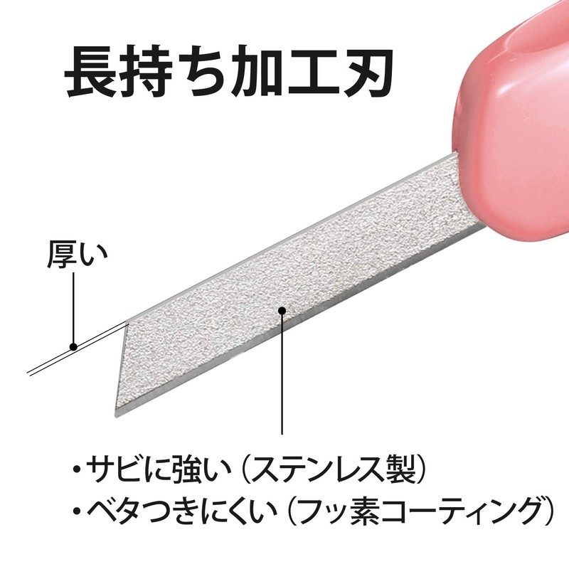 Plus Cutter, Non-Folding Cutter, Olante, Main Unit, Pastel Pink, CU-300