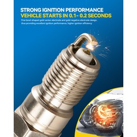 PHILTOP Set of 8 Ignition Coil Pack and Iridium Spark Plugs Fits for 2004-2005 DeVille,Bonneville 4.6L,1983-1986 F-350 Base,2004 Seville