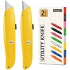 DIYSELF Utility Knife, 20 Pack Heavy Duty Box Cutter Retractable,