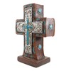 Ebros Gift Rustic Western Inspirational Santa Fe Standing Desktop Cross