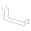 W Bar Hook for Perforated Boards, White, 90 P25 [1