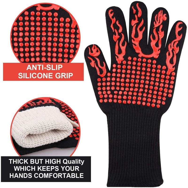 Wetest Premium 1 Pair Extreme Heat Resistant Oven Gloves for