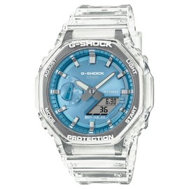 Casio G-Shock G-Shock G-Shock 2100 Casio Analog-Digi Watch, Clear, Sky Blue, Skeleton GA-2100BM-7A2, Men's Overseas Model