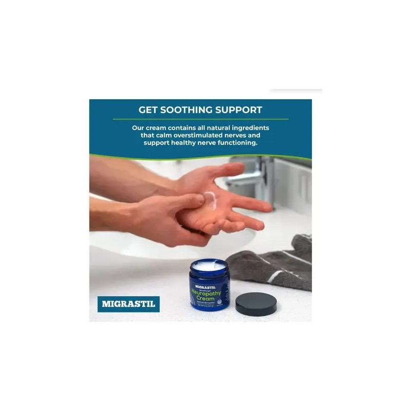 2pcs Crema Para Aliviar La Neuropatía Basic Vigor Migrastil