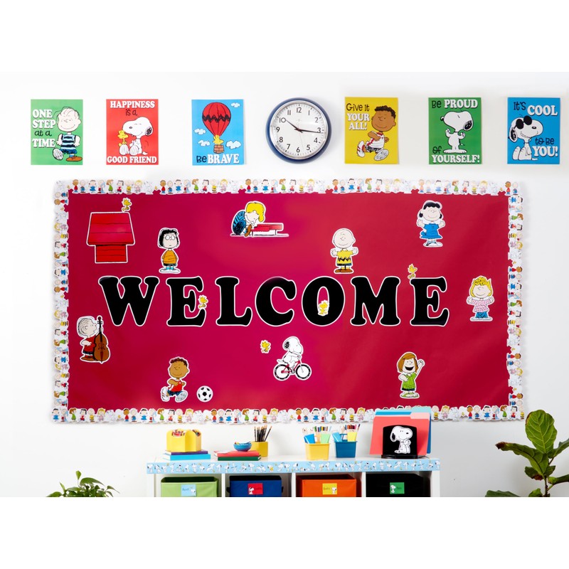 Eureka Peanuts Mini Birthday Bulletin Board Set and Classroom Decorations
