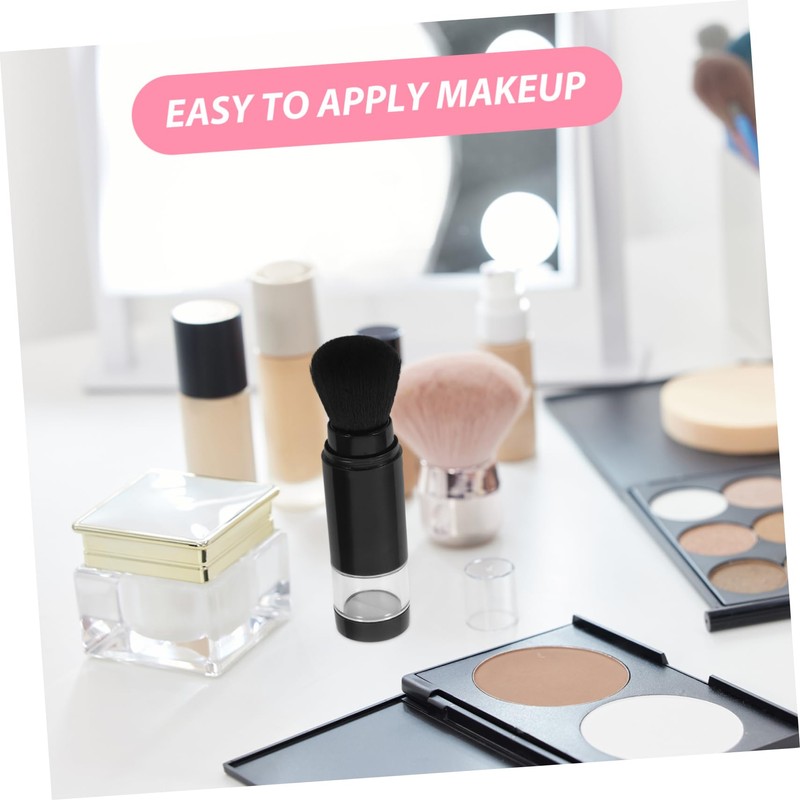 SAFIGLE Refillable Makeup Brush Integrated Bottle Retractable Design for Blush