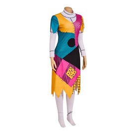 ZIUFVML - Disfraz de Navidad de Sally para mujer, con pesadilla, Navidad, cosplay, vestido de Sally