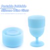 TWZKXC Portable Collapsible Silicone Wine Glasses Travel Camp Wine Glasses