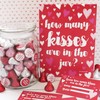 DISTINCTIVS Valentine's Day Party Game - How Many Kisses (Sign