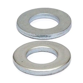 MonsterBolts - M8 Flat Washer, DIN 125A, Zinc CR+3, 50 Pack