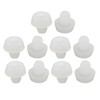 uxcell® 10pcs 6mm White Rubber Round Plug Chair Table Furniture
