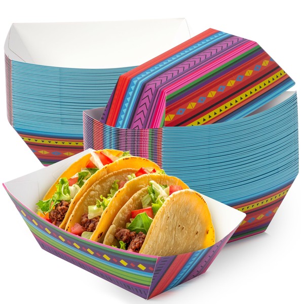 AsodSway Mexican Taco Nights Food Trays - 50 Hispanic Heritage