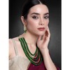 Aheli Kundan Pearl - Juego de collar y pendientes largos