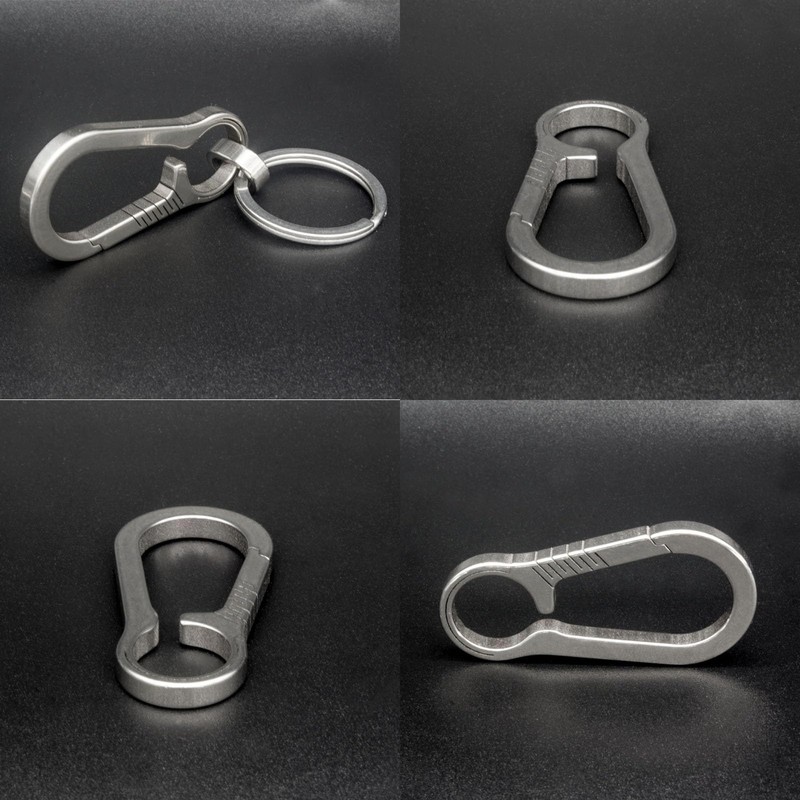 SODOI Titanium Carabiner Hook Key Chain, Small, Lightweight, Durable, Stylish,