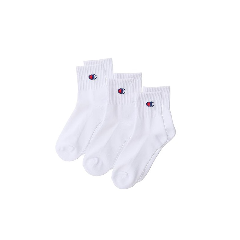 CBSCY202-010-F Children's Solid Socks, 3 Pairs, Antibacterial, Odor Resistant, Half