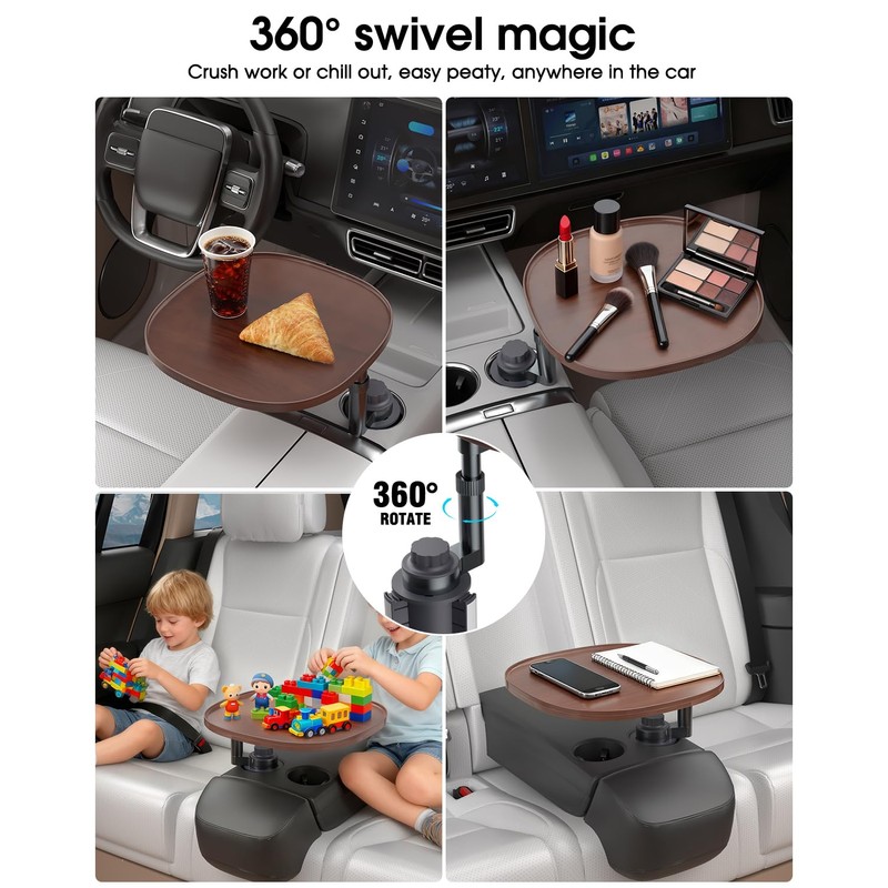 Car Tray Table & Car Laptop Desk - Height Adjustable