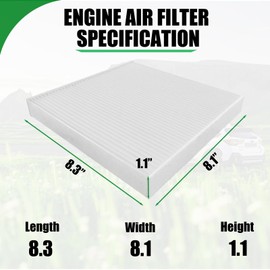 Nerans CF11182 Cabin Air Filter, Replacement for Civic CRV CRZ Odyssey Accord Clarity Insight HRV RDX TLX MDX(2 pack)