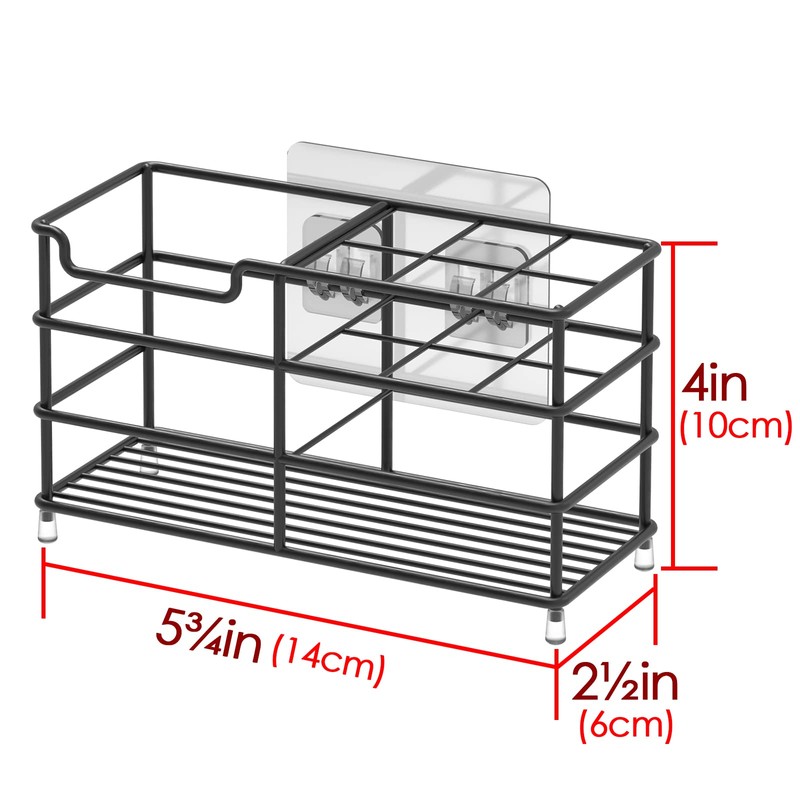 Linkidea 歯ブラシホルダー 壁取り付け ステンレススチール バスルーム収納オーガナイザー スタンドラック 壁取り付け 多機能 7/スロット 電動歯ブラシ