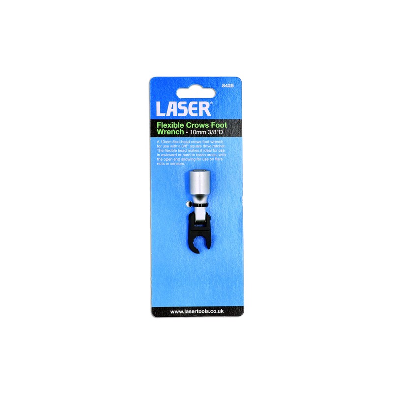 Laser 8425 Flexible Crows Foot Wrench 10mm 3/8" D