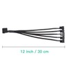 4-Pin Molex Power Supply Cable for 5 x 3/4-Pin WM