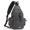 G4Free Sling Chest Bag Shoulder Backpack Crossbody Waterproof Canvas Daypack