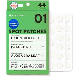 Caraseoul Parches para el Acné – Parches Hidrocoloides para Espinillas e Imperfecciones con Bakuchiol y Aloe Vera, Skincare Coreano, Dermatológicament