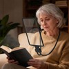 Neck Wear Magnifying Glass with Light, Hands Free Rechargeable LED