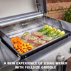 Hisencn Cast Iron Griddle Insert for Nexgrill 720-0830H, Nexgrill 720-0830X,