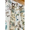 Eyelet Curtain French Country House with Bird Motif, Extra Length