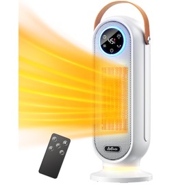 Space Heaters for Indoor Use, 16 Inch Portable Electric Heater for Office, 1500W Fast Heating Space Heater with Thermostat, 90°Oscillation, 12H Timer, Remote, Safe, Ultra-quiet Room Heater