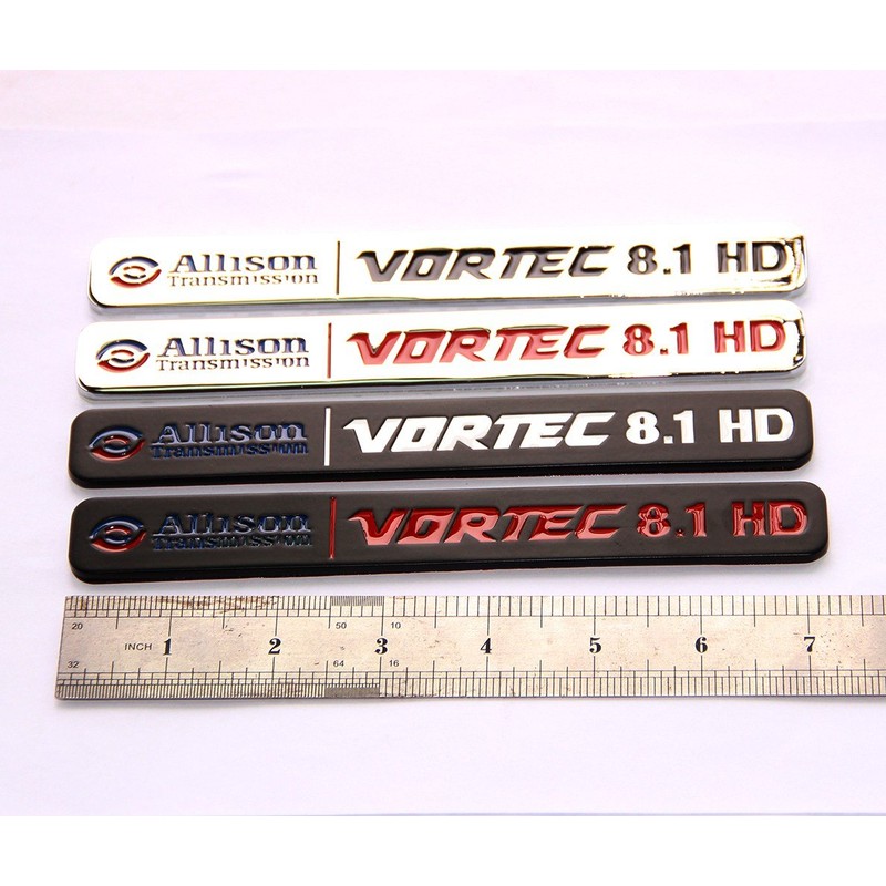 Yoaoo 2Pack OEM Allison Transmission 8.1Hd Emblem 8.1L Vortec Badge
