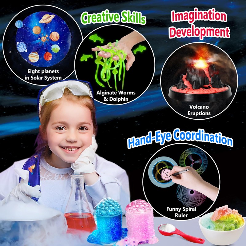 UNGLINGA 250+ Science Experiments Kits for Kids, Boys Girls Toys