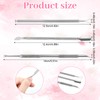 3Pcs Metal Cuticle Pusher and Scraper, Pre-Treatment Nail Cuticle Pusher
