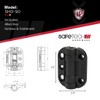 Safetech Hardware TopKlik Self Closing Gate Hinges | Self-Aligning Heavy