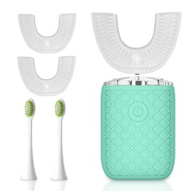 yeklike Adult u-Shaped Electric Toothbrush, 360 ° Cleaning ultrasonic Toothbrush for Cleaning Teeth, Wireless Rechargeable Automatic Toothbrush Set for Travel or Home use