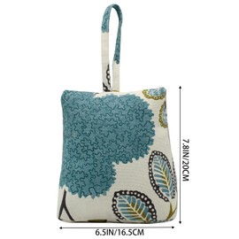 CERAYOU Cute Decorative Weighted Door Stopper, Trapezium Fabric Door Stop with Handle Heavy Duty Door Floor Stop for Home Office Bedroom Living Room