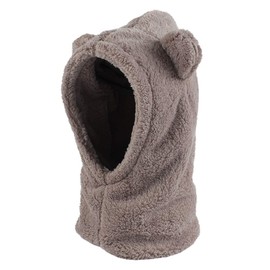 PESAAT Winter Baby Girl Earflap Hat Warm Infant Toddler Scarf Hats Bear Ears Baby Boys Hood Caps (Khaki, S)