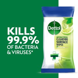 Dettol Wipes Antibacterial Lime & Mint 126 Wipes