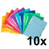 Exacompta - Ref 55510E - Elasticated 3-Flap Folders - Suitable