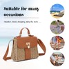 EVEOUT Straw Crossbody Bag Women Summer Elegant Woven Rattan Basket