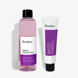 [BONAJOUR] Eggplant Daily BHA Toner & Cream Duo 7.2+1.7 fl.oz