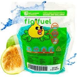 Wellspring Gardens Fig Fuel Fertilizer - Water-Soluble 20-20-20 Blend - Nutrient-Rich Plant Food for Fig Trees, Fruit & Plants - Formulated for Healthy Leaves & Growth - 2 Pounds