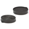 2-Pack Carbon Charcoal Filter 210mm & 32mm for Bosch Neff