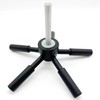YOSEC 5 Spoke gun safe handle with black matte finish