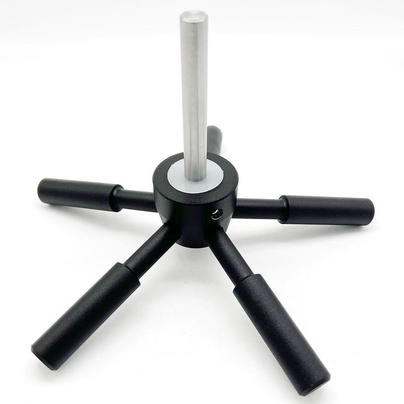 YOSEC 5 Spoke gun safe handle with black matte finish