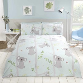 Rapport Home Rapport Fun Koala, Duvet Set, Polyester, Multi,2 pieces, Size: Single-135cm x 200cm