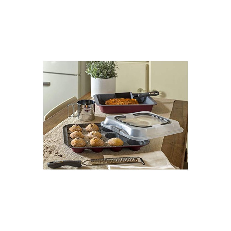 Tognana W444460GGBO Sweet Cherry Baking Mould for 12 Muffins with