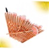Healeved 20pcs Makeup Brush Set Handles for Golden Cosmetic Tools