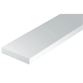 Evergreen 70EG139 Scale Model Flat Bar, 0.03 x 0.25 inches (0.75 x 6.3 mm), Pack of 10